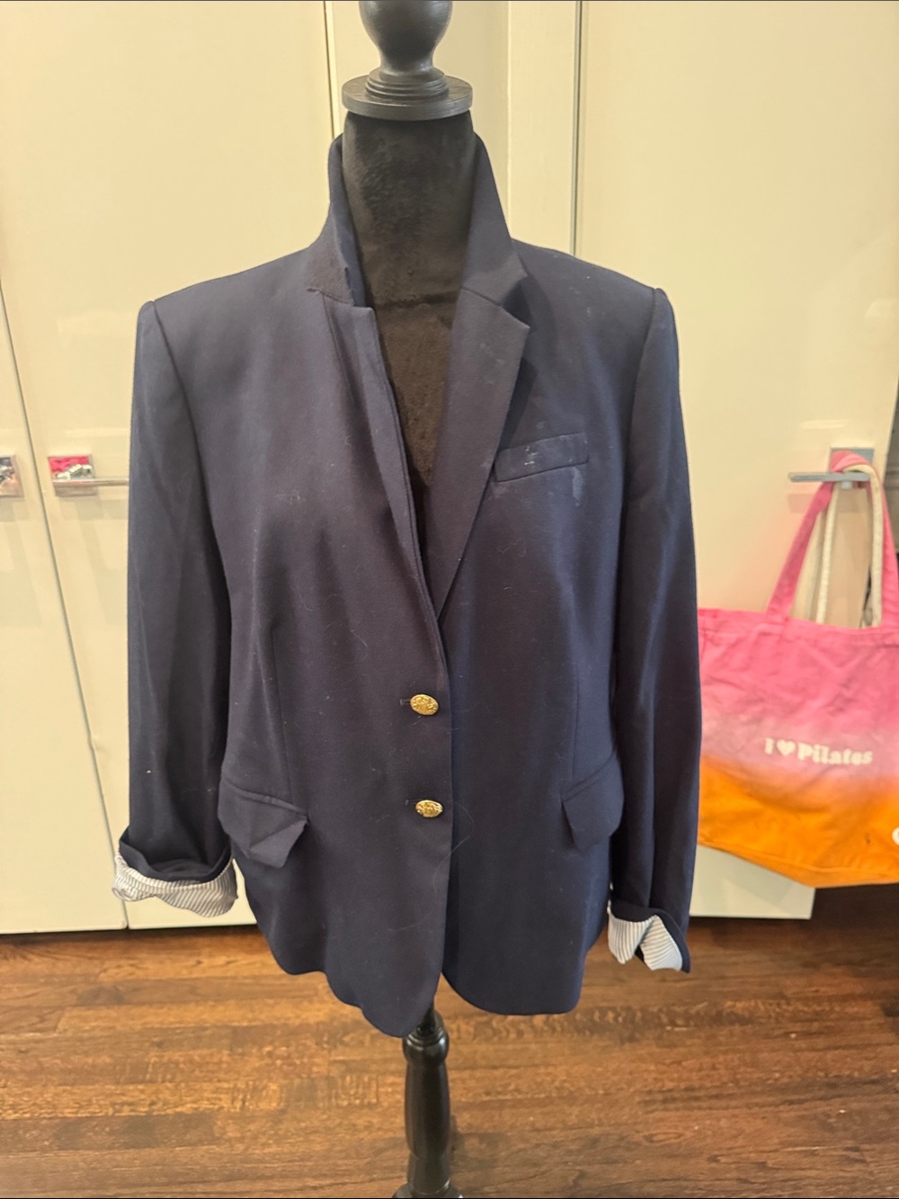 J. Crew Navy Blazer with Gold Buttons